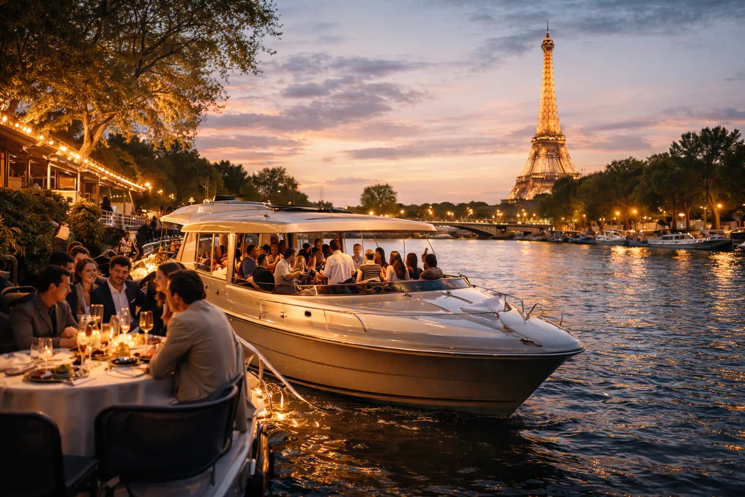 Luxury yacht experience for couples and groups in Paris - private concierge service