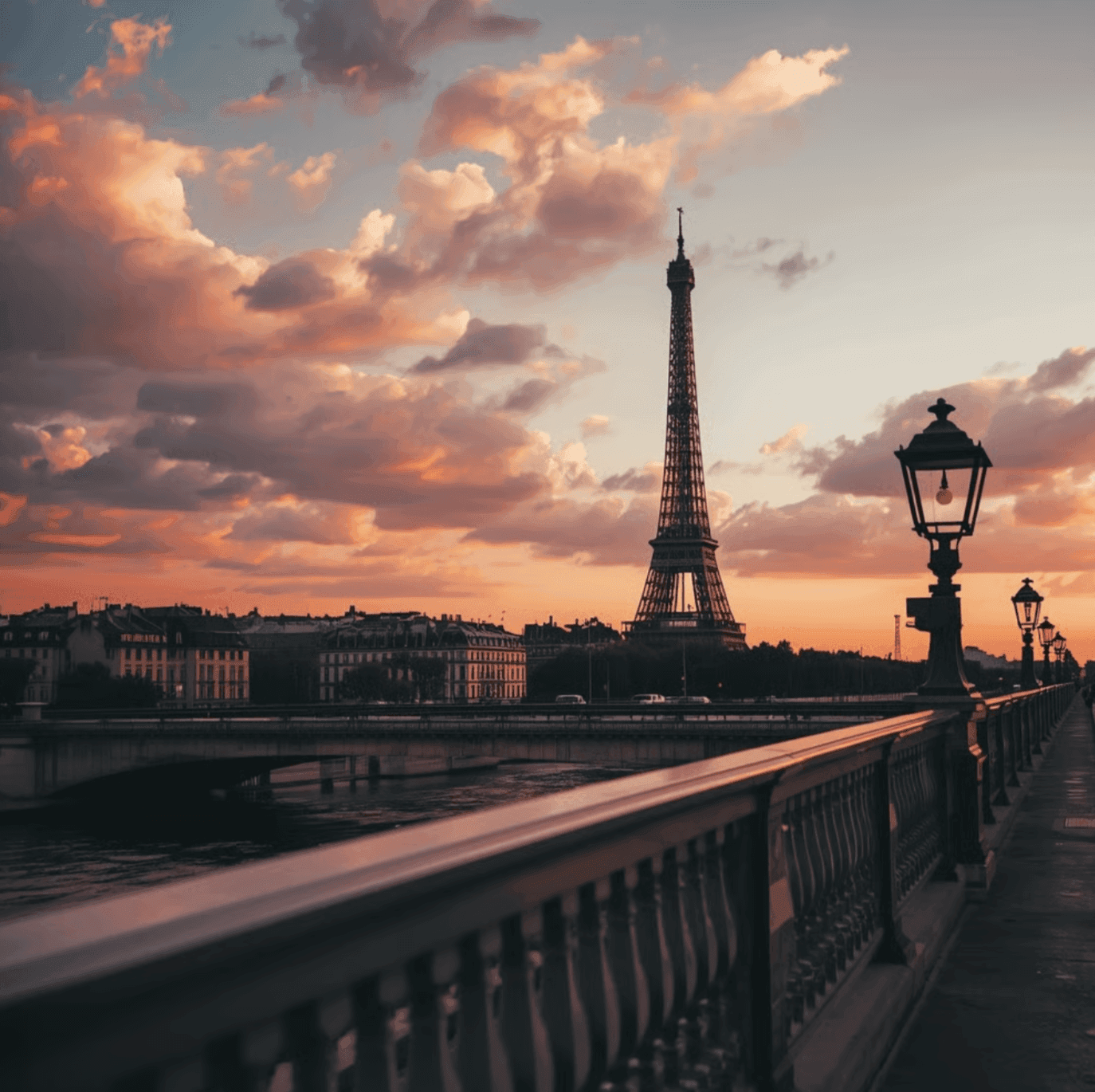 Virtual Lock with Eiffel Tower view